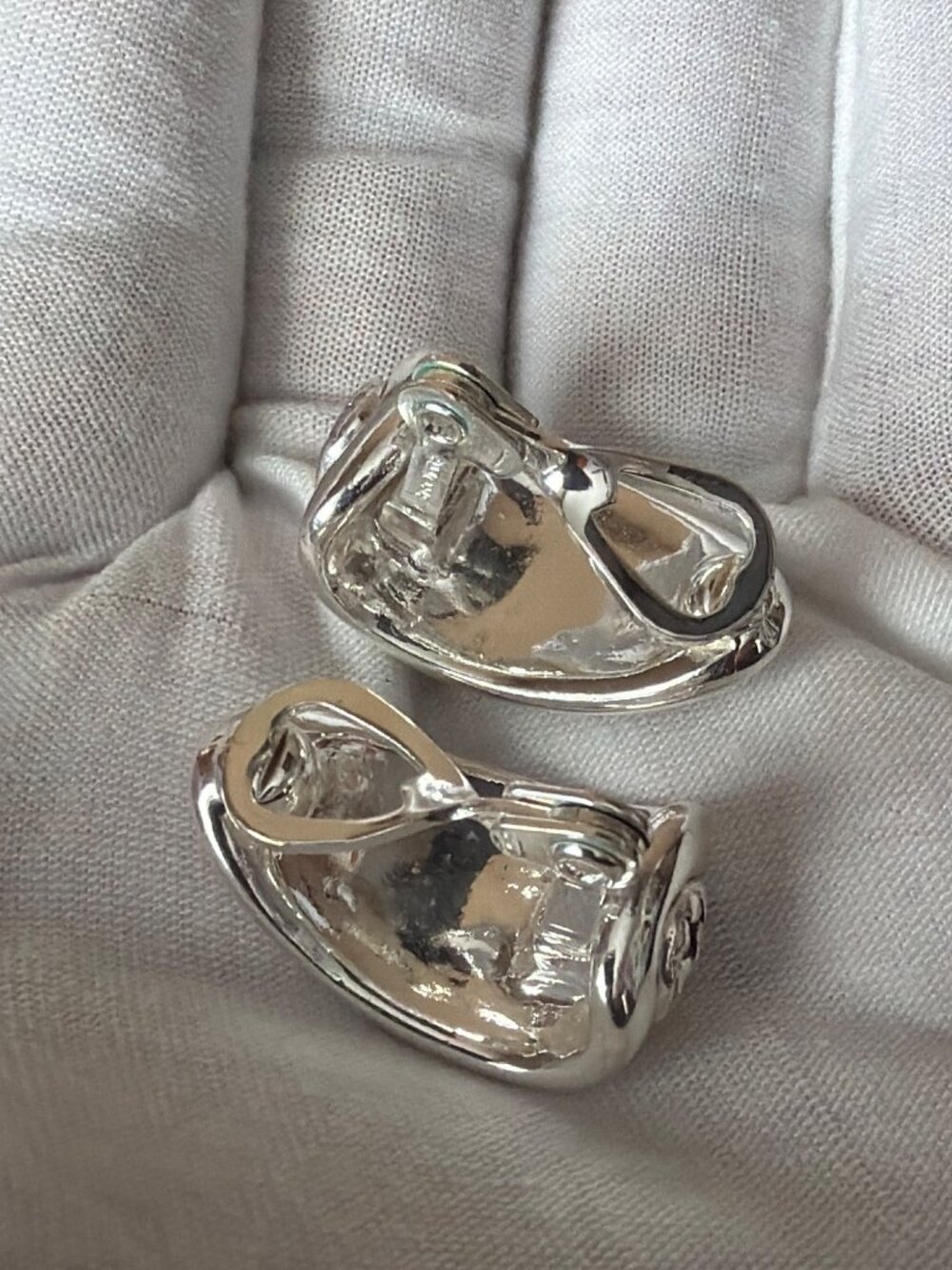Vintage Monet & Erwin Clip On Earring Lot of 4 Pairs Gold Silver Designer - Picture 13 of 16
